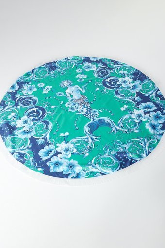 Trendyolmilla Pamuklu Polyester Plaj Havlusu Yeşil