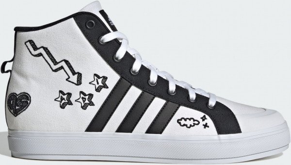 Adidas Buty Bravada 2.0 ID7353 Bilekli Bağcıklı Erkek Günlük Ayakkabı Beyaz