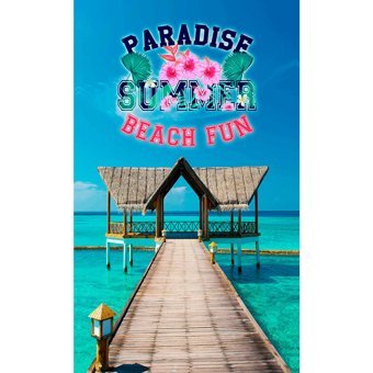 Yorka Design Beach Fun Pamuklu Plaj Havlusu Çok Renkli