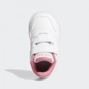 Adidas Hoops GW0440 Cırtlı Kız Çocuk Günlük Ayakkabı Beyaz