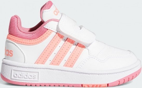 Adidas Hoops GW0440 Cırtlı Kız Çocuk Günlük Ayakkabı Beyaz