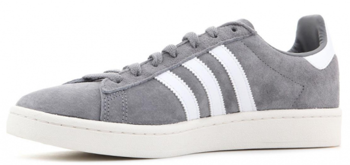 Adidas Campus BZ0085 Ortopedik Bağcıklı Unisex Günlük Ayakkabı Gri