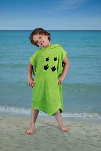 Baokids CROC Giyilebilir Bambu Plaj Havlusu Yeşil