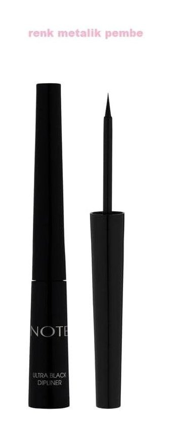 Note Suya Dayanıklı Metal Siyah Kalıcı İnce Uçlu Likit Eyeliner