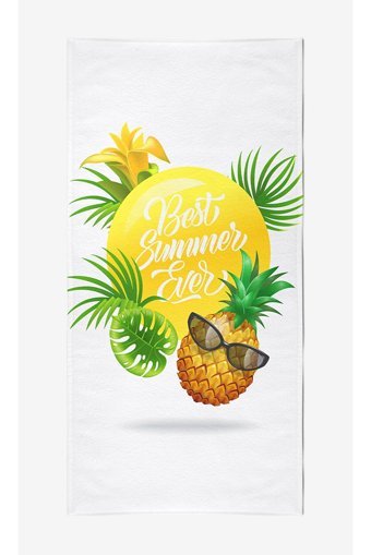 Vevienhome Best Summer Pamuklu Plaj Havlusu Sarı