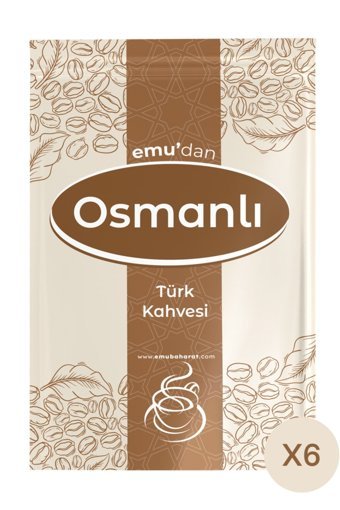 Emu Baharat Osmanlı Türk Kahvesi 90 gr 6 Adet