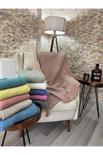 Truytowel Pamuklu Plaj Havlusu Kahverengi