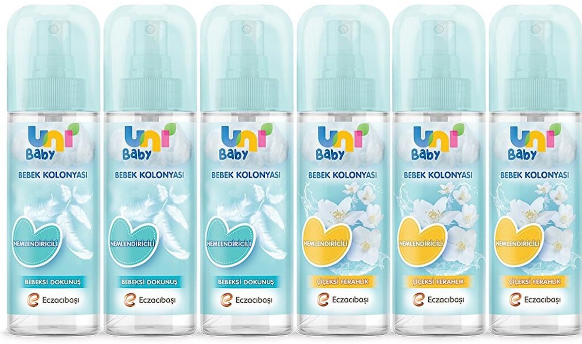 Uni Baby Bebeksi Ve Çiceksi Kokular Kolonya 3 Lü 150 ml