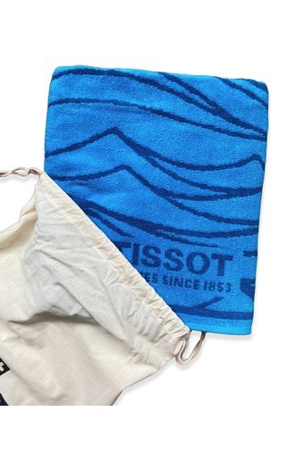 Cottontherapy Tissot Pamuklu Plaj Havlusu Mavi