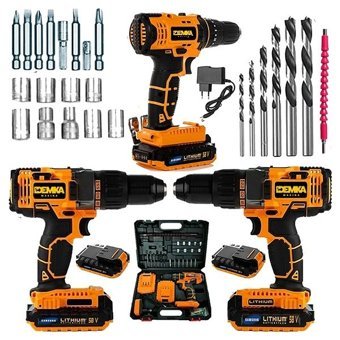 Demka 230 W Darbeli Akülü Şarjlı Matkap