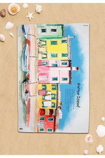 Dogo Burano Island Plaj Havlusu Çok Renkli