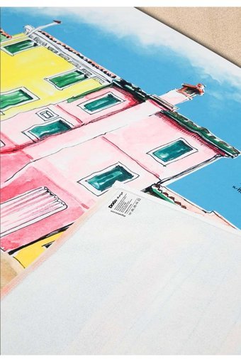 Dogo Burano Island Plaj Havlusu Çok Renkli
