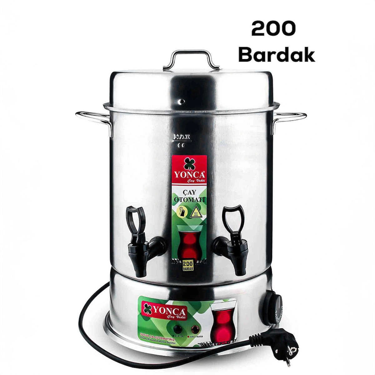 Lines Yonca 200 2500 W 4 lt Çelik Elektrikli Semaver Gümüş