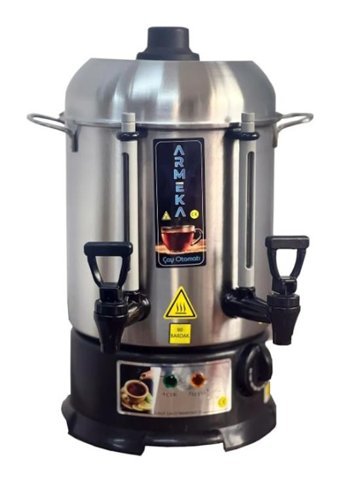 Armeka Elegance 1500 W 8 lt Çelik Elektrikli Semaver Gri