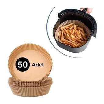 Kornea Store Yuvarlak Tabak Airfryer Pişirme Kağıdı 50 Adet