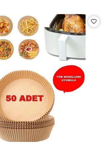 Alphom Yuvarlak Airfryer Pişirme Kağıdı 50 Adet