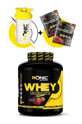 Ronic Nutrition Ultimate Çilekli Whey Protein Protein Tozu 2.27 kg