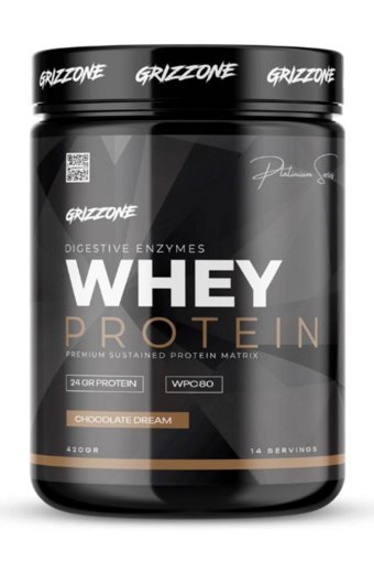 Grızzone Grizzy Çikolatalı Whey Protein Protein Tozu 420 gr