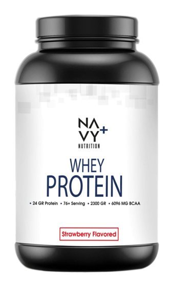Navy Plus Nutrition Çilekli Whey Protein Protein Tozu 2.3 gr