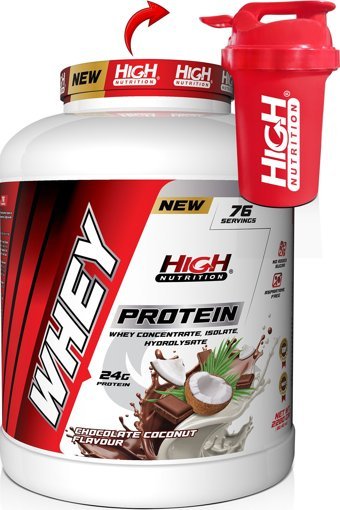 High Nutrition Çikolata Hindistan Cevizi Whey Protein Protein Tozu 2.28 gr