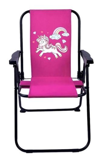 Exent Katlanır Kol Seçeneği Pembe Çocuk Tekli Kamp Sandalyesi