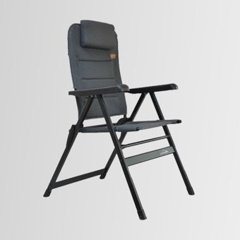 Nurgaz Katlanır Kol Seçeneği Gri Yetişkin Tekli Kamp Sandalyesi