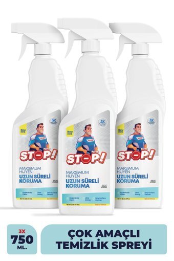 Stop Forte Clean Forte Sıvı Leke Çıkarıcı 3x750 ml
