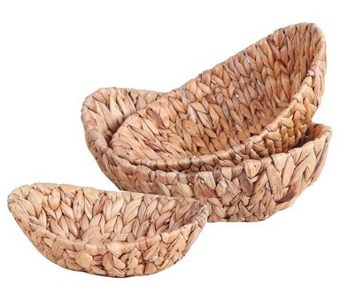 Home Naturel Hasır Kayık Ekmek Sepeti - Sadece Büyük Boy