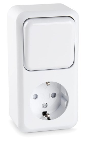 Heitech Schuko Priz Çerçeveli Topraklı İç Mekan Tekli Priz Beyaz