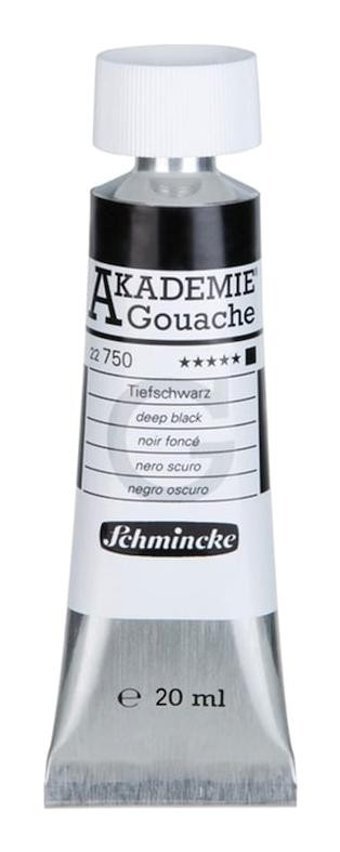 Schmincke 750 Tüp Deep Black 20 ml Guaj Boya