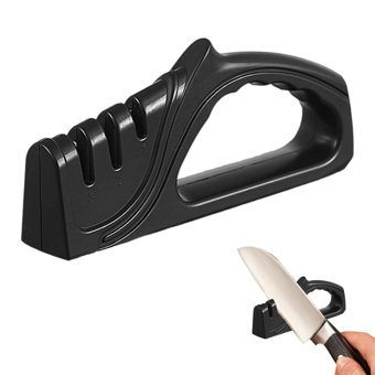 Botiniv 3 Kademeli Abs Çelik - Seramik Siyah Bıçak Bileyici