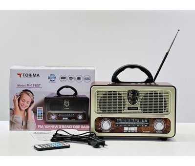 Torima M-111BT 5 W Radyolu Işıklı Taşınabilir Beyaz Bluetooth Hoparlör