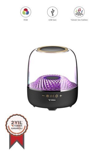 Torima D33 120 W Işıklı Taşınabilir Siyah Bluetooth Hoparlör