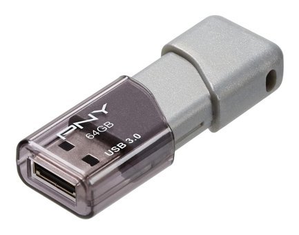 Pny P FD64GTBOP GE USB 3.0 USB Type A 64 GB Flash Belek Gri