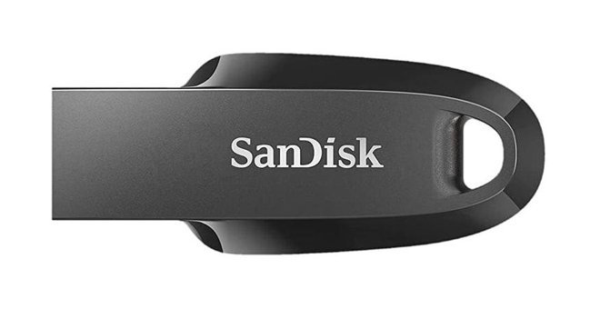 Sandisk Ultra Curve USB 3.2 USB Type A 64 GB Flash Belek Siyah