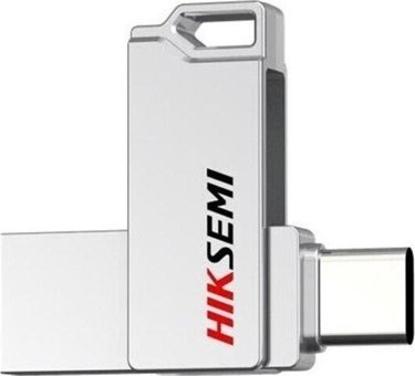 Hiksemi E327C USB 3.2 USB Type A USB Type C 256 GB Flash Belek Gümüş