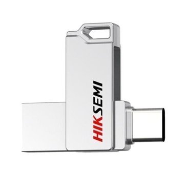 Hiksemi E327C USB 3.2 USB Type A USB Type C 256 GB Flash Belek Gümüş