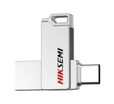 Hiksemi E327C USB 3.2 USB Type A USB Type C 256 GB Flash Belek Gümüş