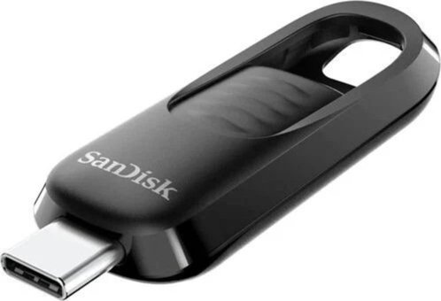 Sandisk Ultra Slider USB 3.2 USB Type C 126 GB Flash Belek Siyah