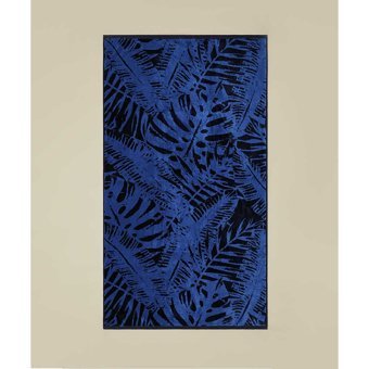 Maisonette Palm 90x160 cm Plaj Havlusu Mavi Siyah