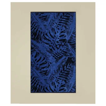 Maisonette Palm 90x160 cm Plaj Havlusu Mavi Siyah