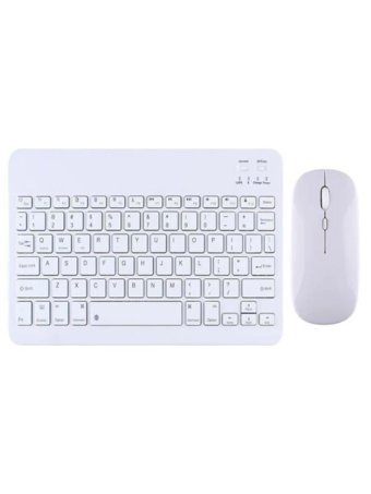 Hometech Alfa 10LA 10.1 Sessiz Beyaz Kablosuz Klavye Mouse Seti
