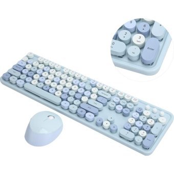 Daytona Mk 104 Sessiz Mavi Kablosuz Klavye Mouse Seti
