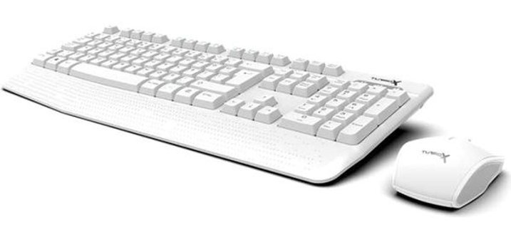 Turbox Workeys Sessiz Beyaz Kablosuz Klavye Mouse Seti