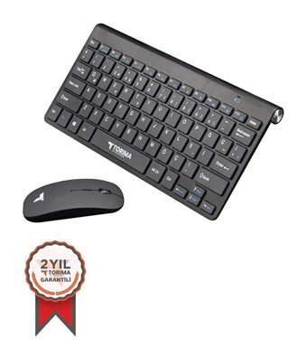 Torima TMK 05 Sessiz Ergonomik Siyah Kablosuz Klavye Mouse Seti