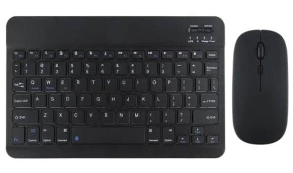 Hometech Alfa 10TX 10.1 Sessiz Siyah Kablosuz Klavye Mouse Seti