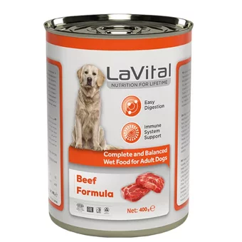 La Vital Bağışıklık Sistemi Destekleyici Biftekli Yetişkin Köpek Maması 400 gr Tekli