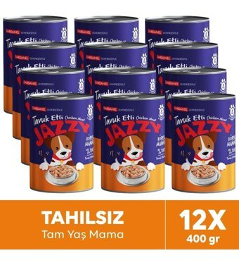 Dardanel Jazzy Tavuklu Yetişkin Köpek Maması 12 x 400 gr 12'li