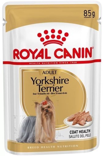 Royal Canin Yorkshire Terrier Karışık Etli Yetişkin Köpek Maması 10 x 85 gr 10'lu