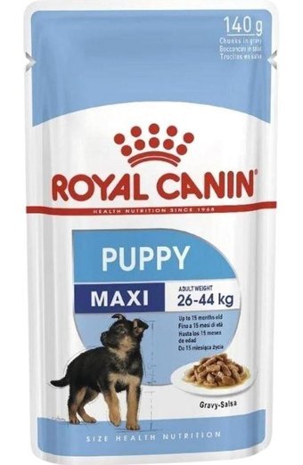 Royal Canin Maxi Puppy Karışık Etli Parça Etli-Soslu Yavru Köpek Maması 140 gr Tekli